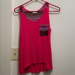 Pink tank top